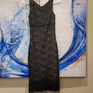 Black lace dress
